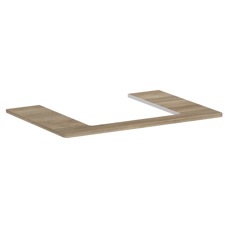 Table de lavabo XELU Q
78,0 x 1,6 x 55,0 cm
siphon gain de place inclus
pour lavabo à poser 234 321