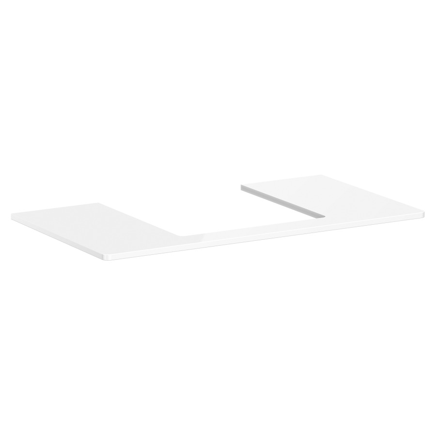 Table de lavabo XELU Q
98,0 x 1,6 x 55,0 cm
siphon gain de place inclus
pour lavabo à poser 234 321