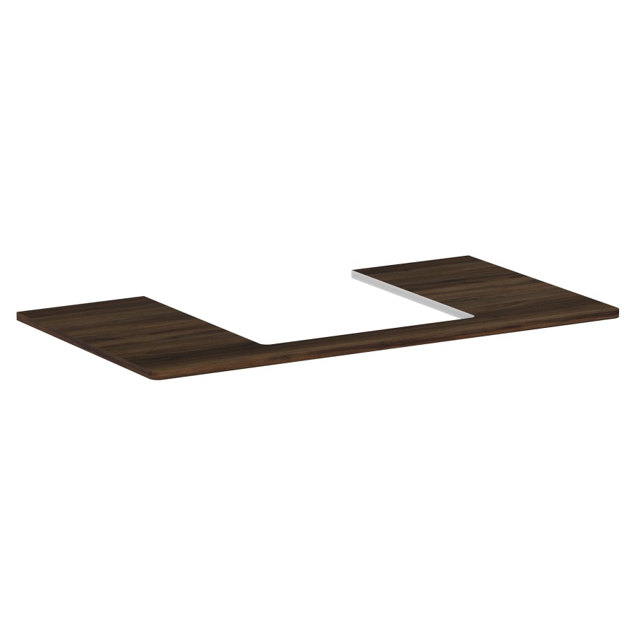 Table de lavabo XELU Q
98,0 x 1,6 x 55,0 cm
siphon gain de place inclus
pour lavabo à poser 234 321