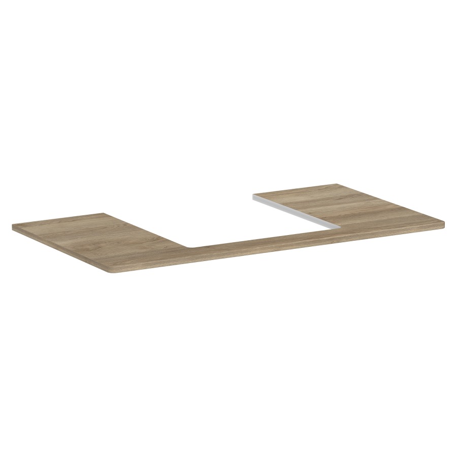 Table de lavabo XELU Q
98,0 x 1,6 x 55,0 cm
siphon gain de place inclus
pour lavabo à poser 234 321
