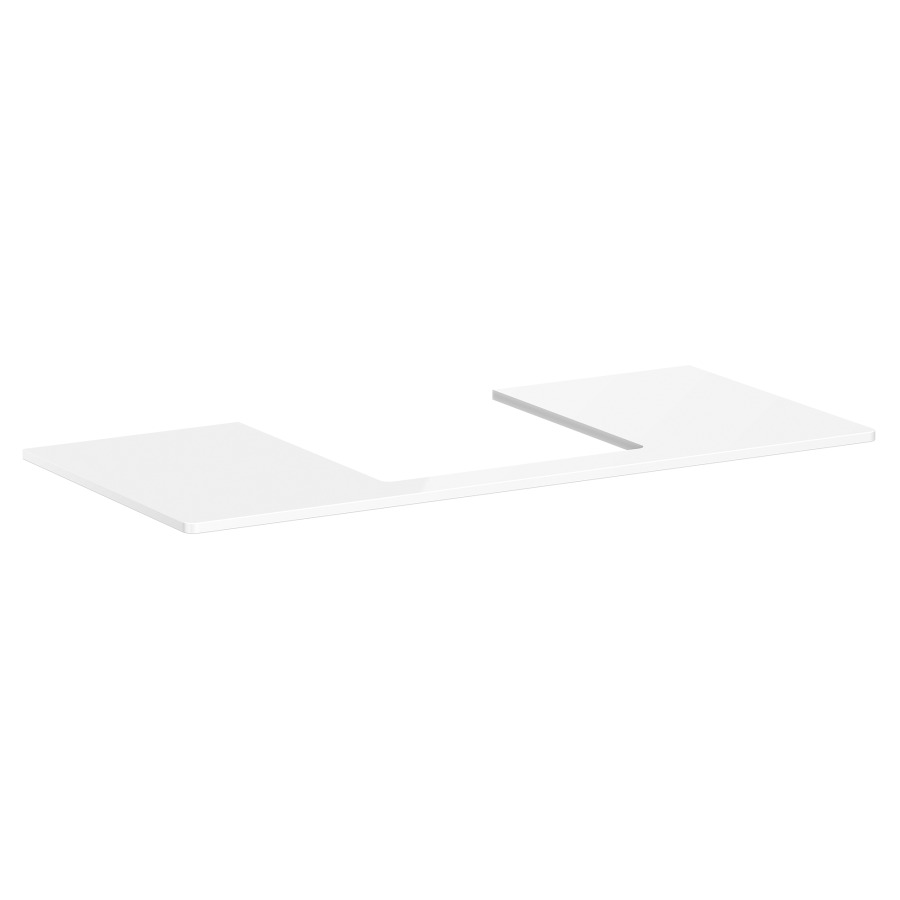 Table de lavabo XELU Q
118,0 x 1,6 x 55,0 cm
siphon gain de place inclus
pour lavabo à poser 234 321