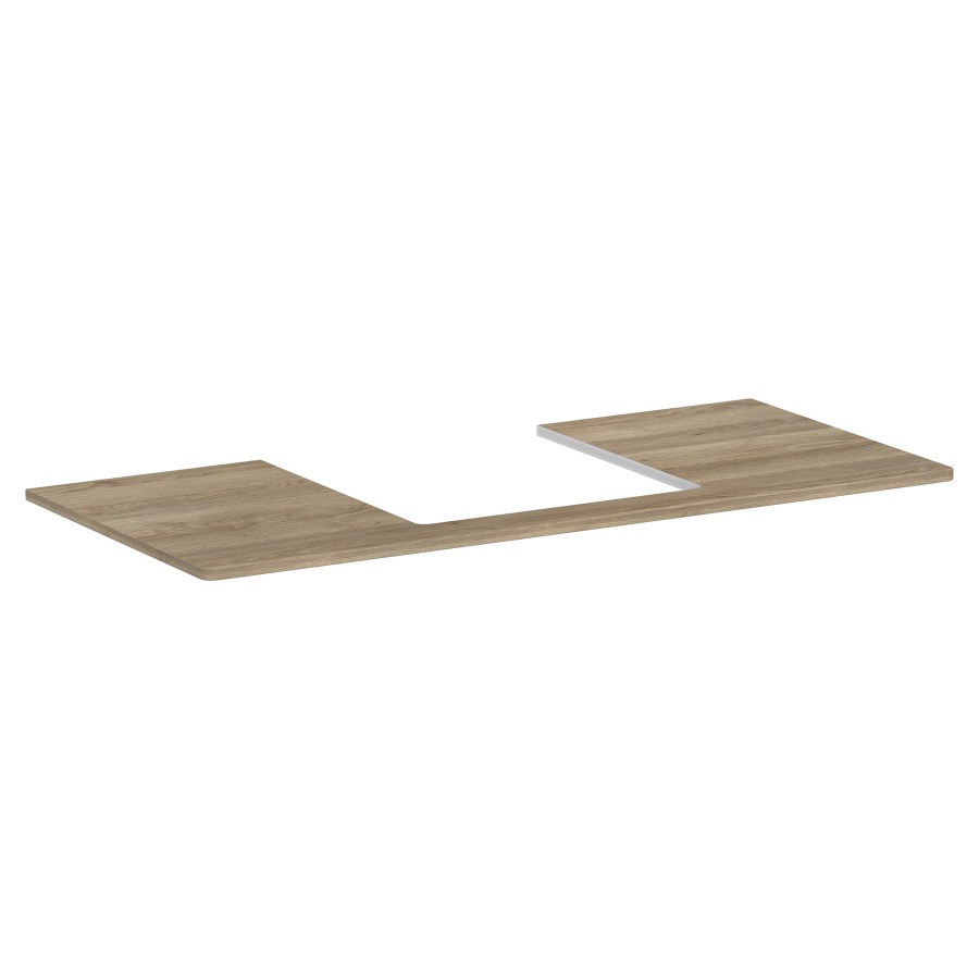 Table de lavabo XELU Q
118,0 x 1,6 x 55,0 cm
siphon gain de place inclus
pour lavabo à poser 234 321