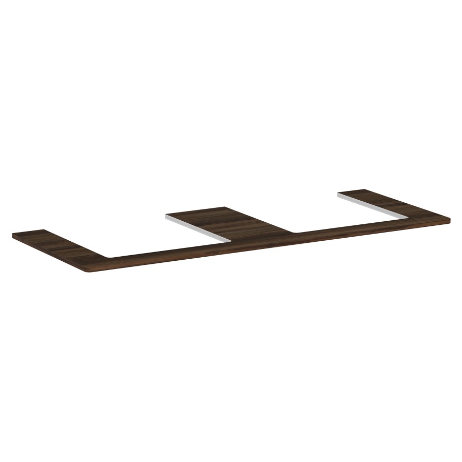 Table de lavabo XELU Q
136,0 x 1,6 x 55,0 cm
2 découpes
siphon gain de place inclus
pour lavabo à poser 234 321