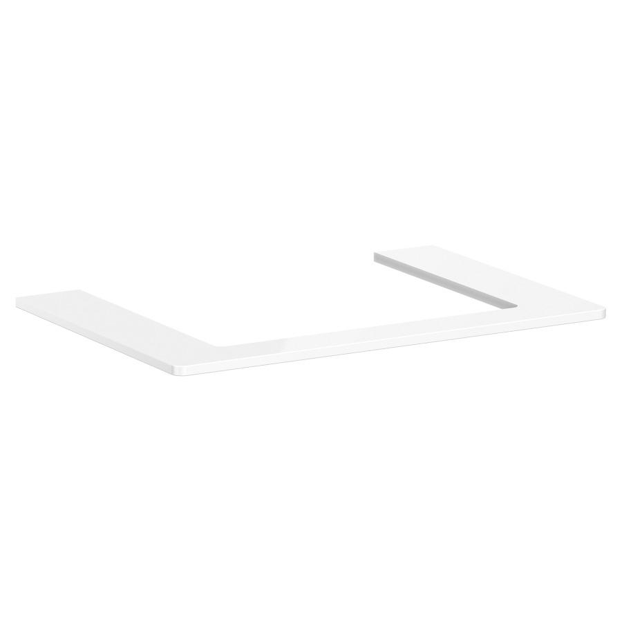 Table de lavabo XELU Q
78,0 x 1,6 x 55,0 cm
siphon gain de place inclus
pour lavabo à poser 234 323