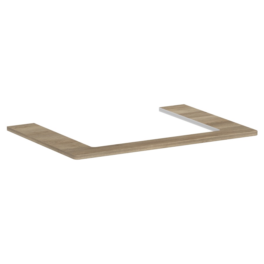 Table de lavabo XELU Q
78,0 x 1,6 x 55,0 cm
siphon gain de place inclus
pour lavabo à poser 234 323