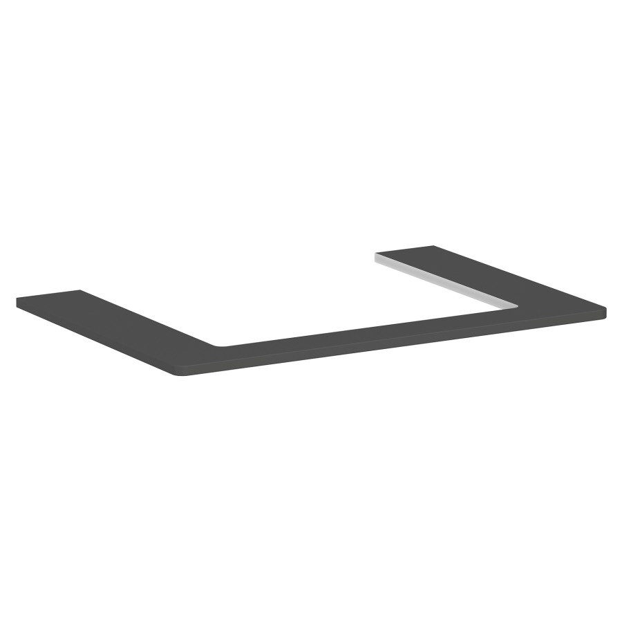 Table de lavabo XELU Q
78,0 x 1,6 x 55,0 cm
siphon gain de place inclus
pour lavabo à poser 234 323
