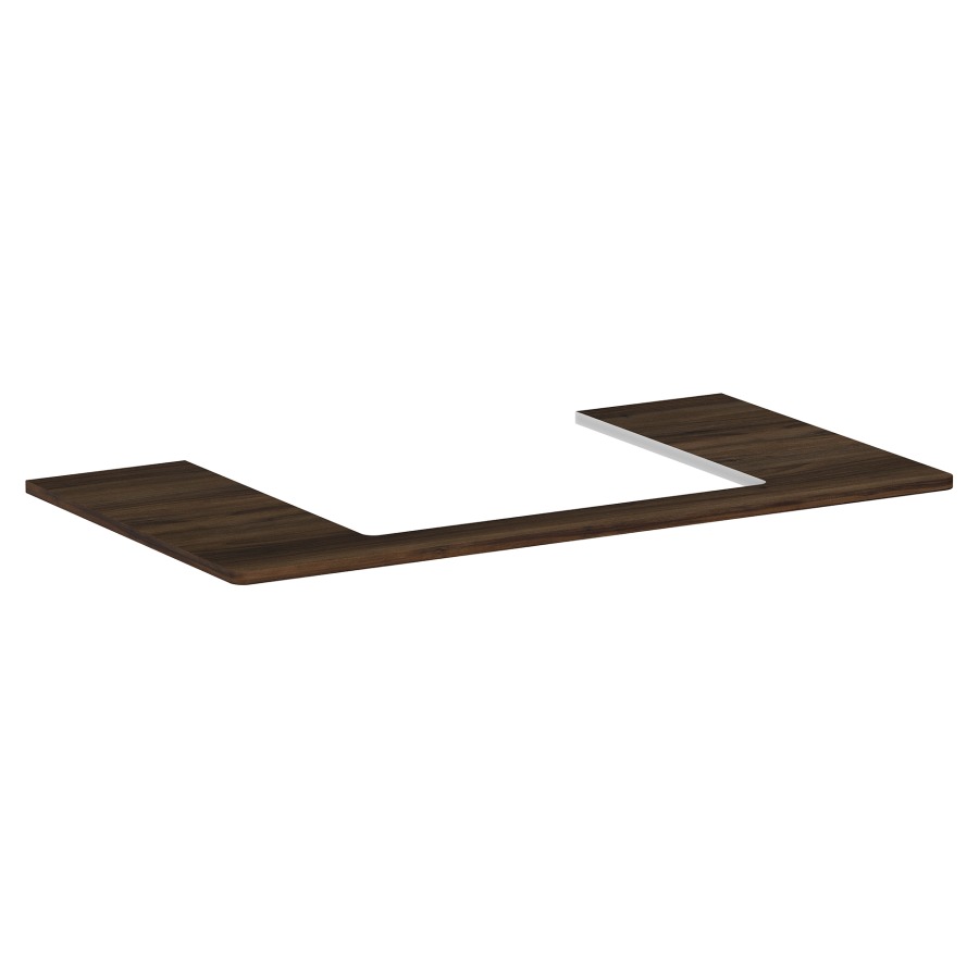 Table de lavabo XELU Q
98,0 x 1,6 x 55,0 cm
siphon gain de place inclus
pour lavabo à poser 234 323