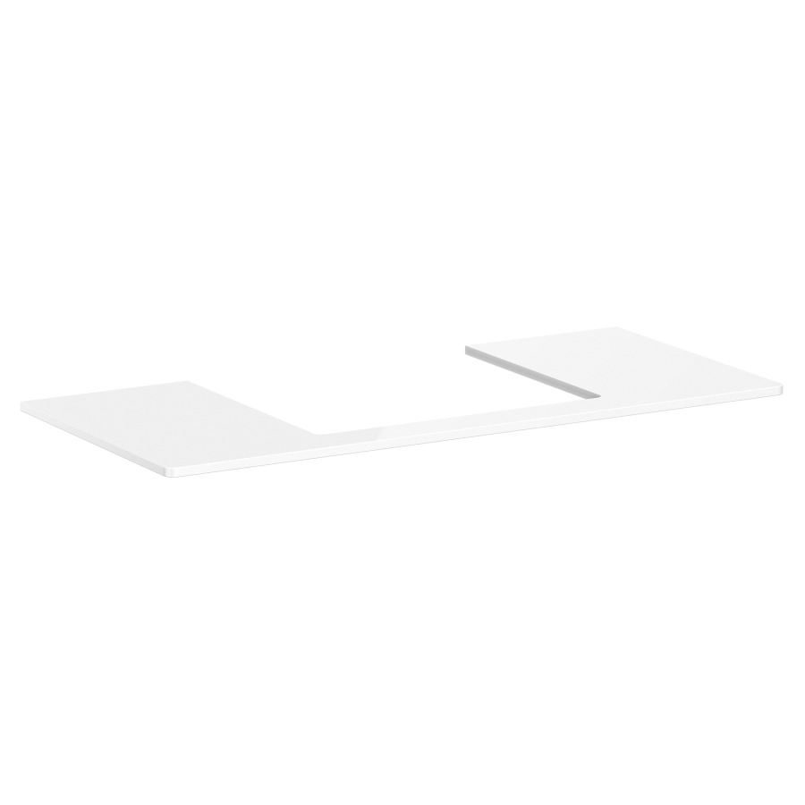 Table de lavabo XELU Q
118,0 x 1,6 x 55,0 cm
siphon gain de place inclus
pour lavabo à poser 234 323