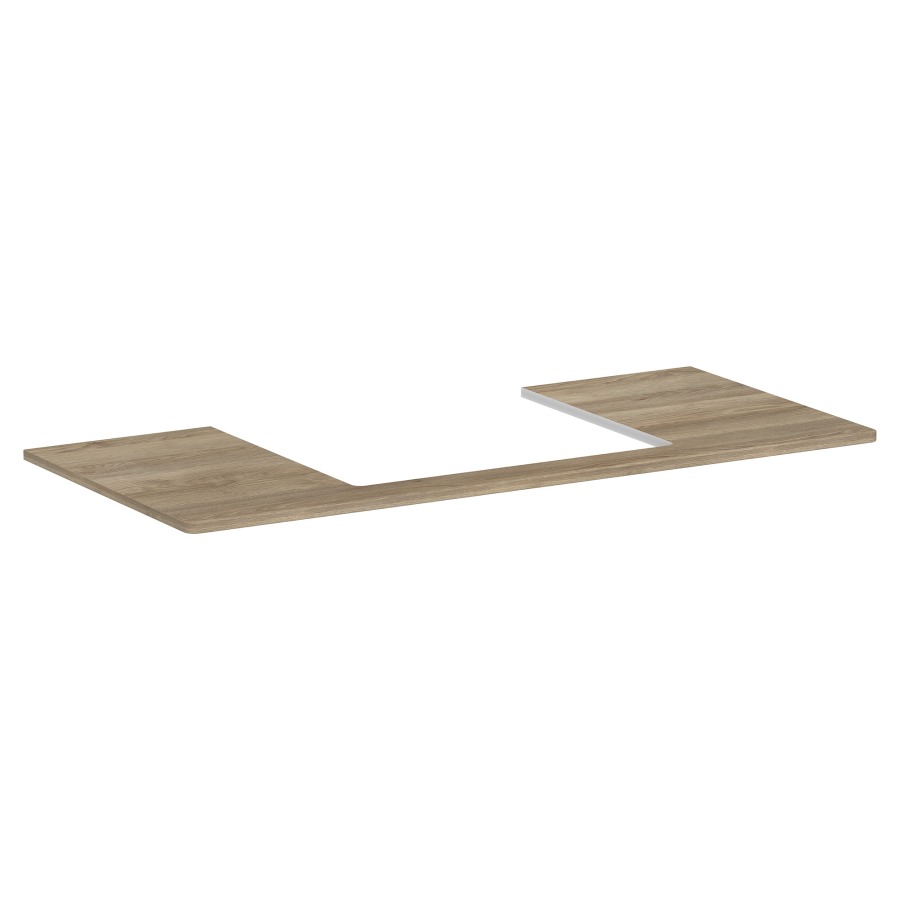 Table de lavabo XELU Q
118,0 x 1,6 x 55,0 cm
siphon gain de place inclus
pour lavabo à poser 234 323