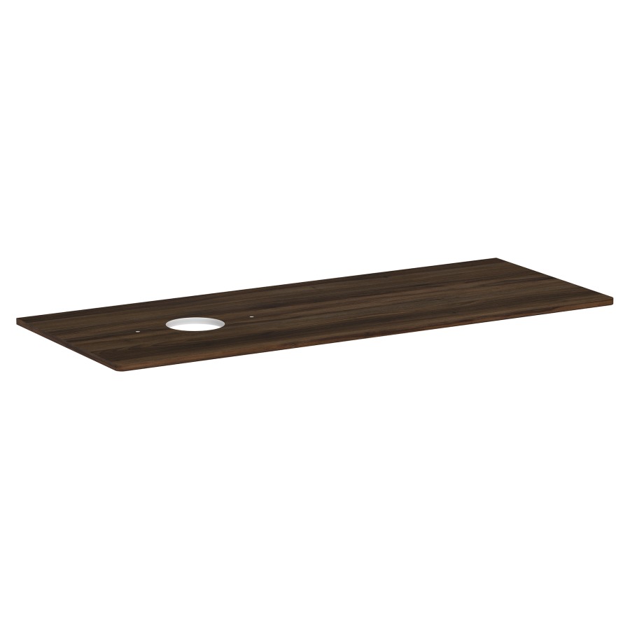 Table de lavabo XELU Q
136,0 x 1,6 x 55,0 cm
découpe à gauche
siphon gain de place inclus
pour lavabo à poser