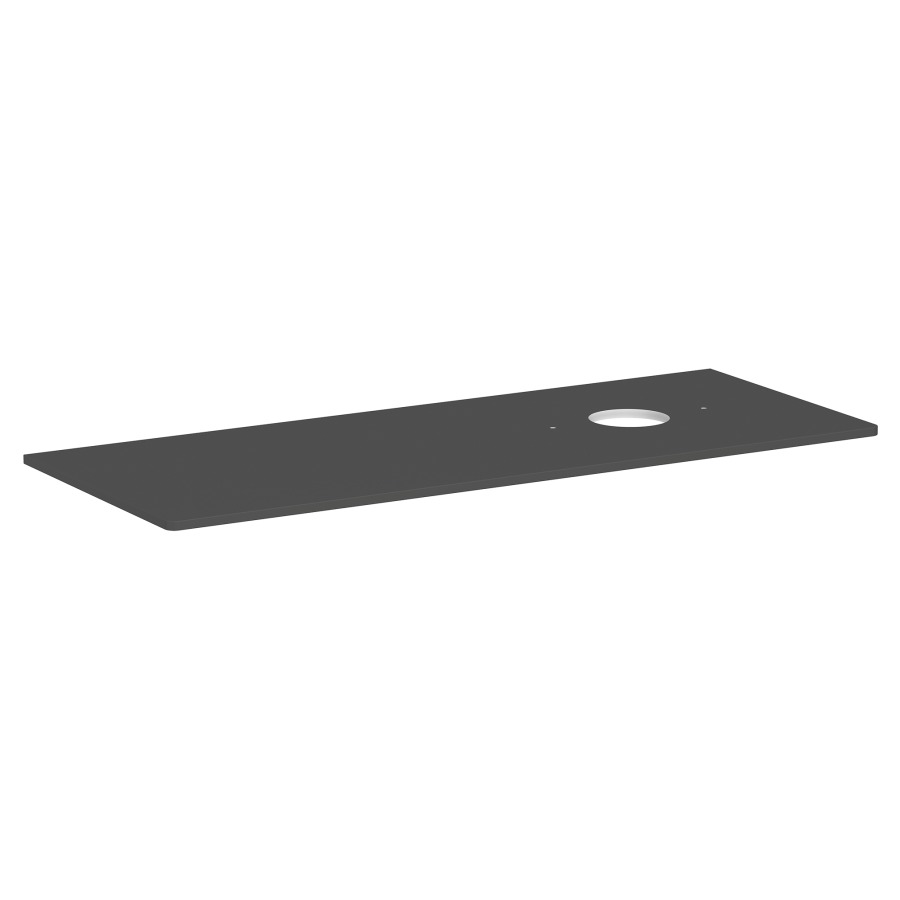 Table de lavabo XELU Q
136,0 x 1,6 x 55,0 cm
découpe à droite
siphon gain de place inclus
pour lavabo à poser