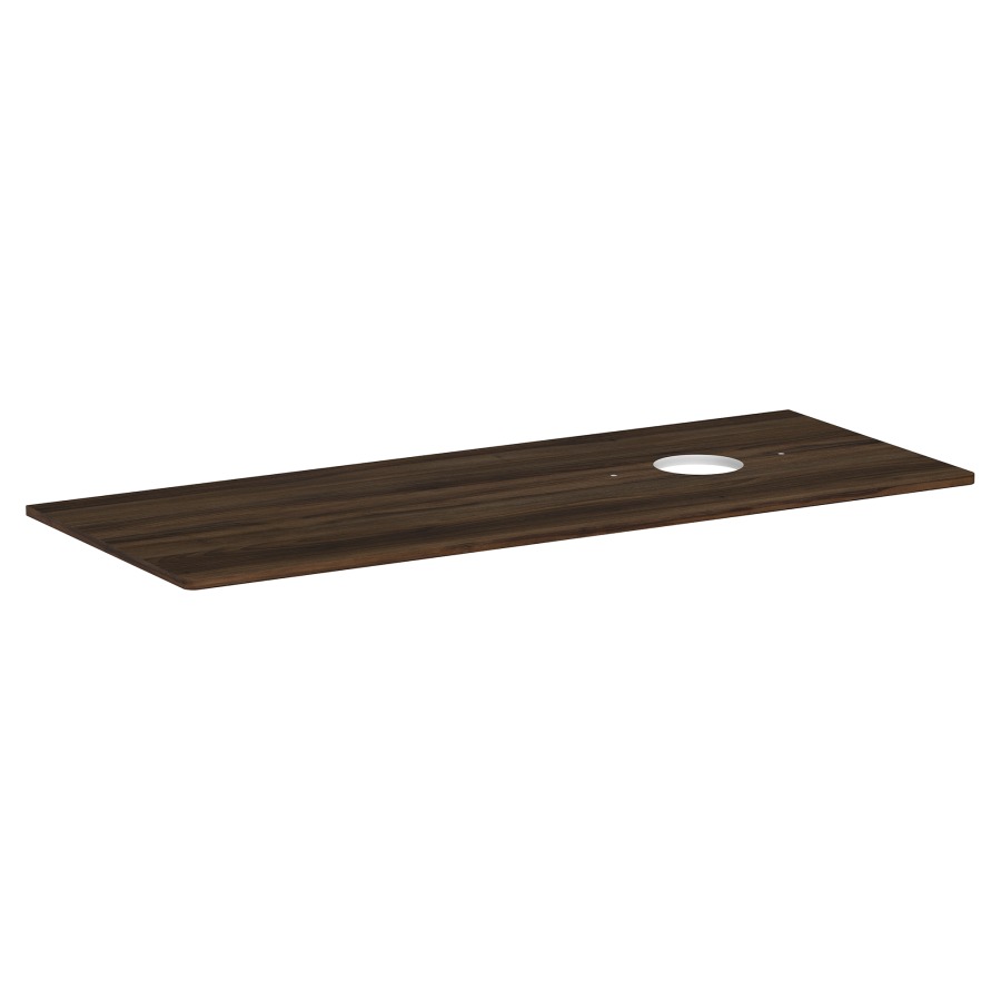 Table de lavabo XELU Q
136,0 x 1,6 x 55,0 cm
découpe à droite
siphon gain de place inclus
pour lavabo à poser
