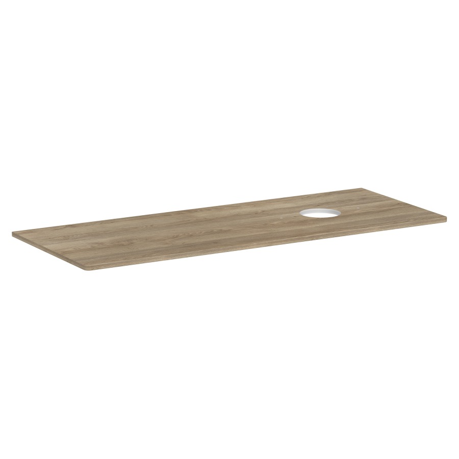 Table de lavabo XELU Q
136,0 x 1,6 x 55,0 cm
découpe à droite
siphon gain de place inclus
pour lavabo à poser