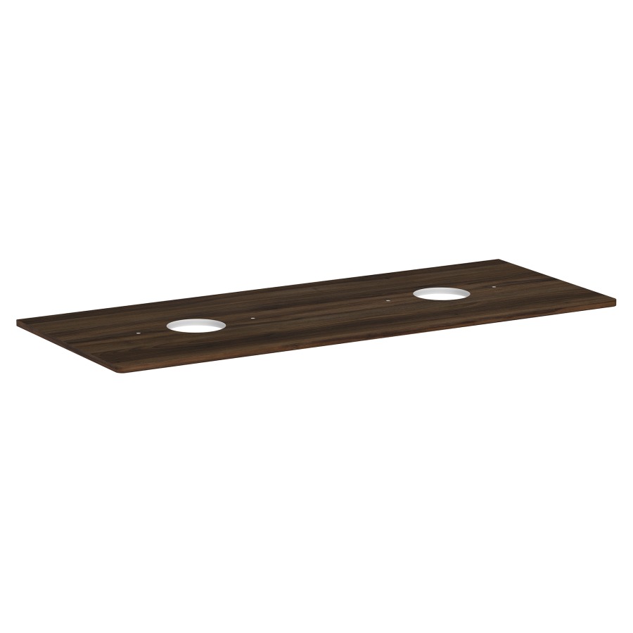 Table de lavabo XELU Q
136,0 x 1,6 x 55,0 cm
2 découpes
siphon gain de place inclus
pour lavabo à poser