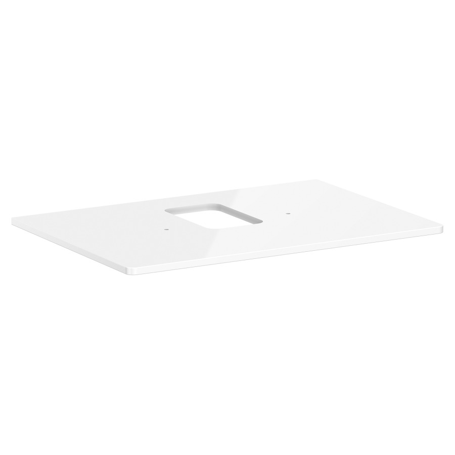 Table de lavabo XELU Q
78,0 x 1,6 x 55,0 cm
siphon gain de place inclus
pour lavabo à poser
