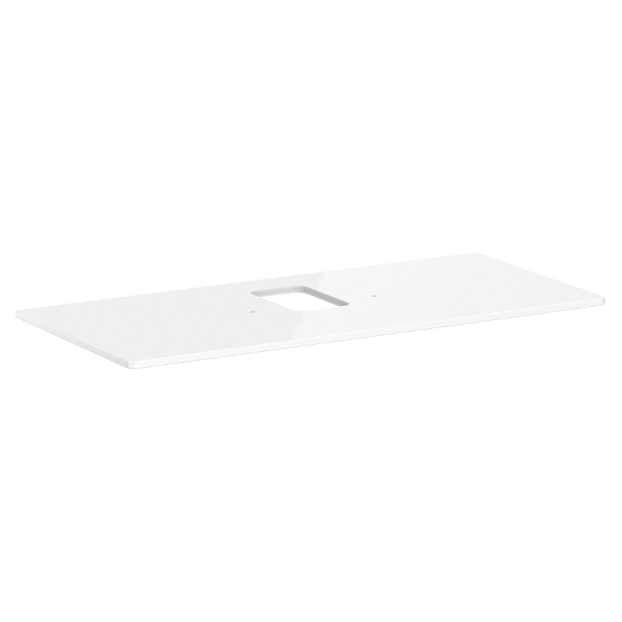 Table de lavabo XELU Q
118,0 x 1,6 x 55,0 cm
siphon gain de place inclus
pour lavabo à poser