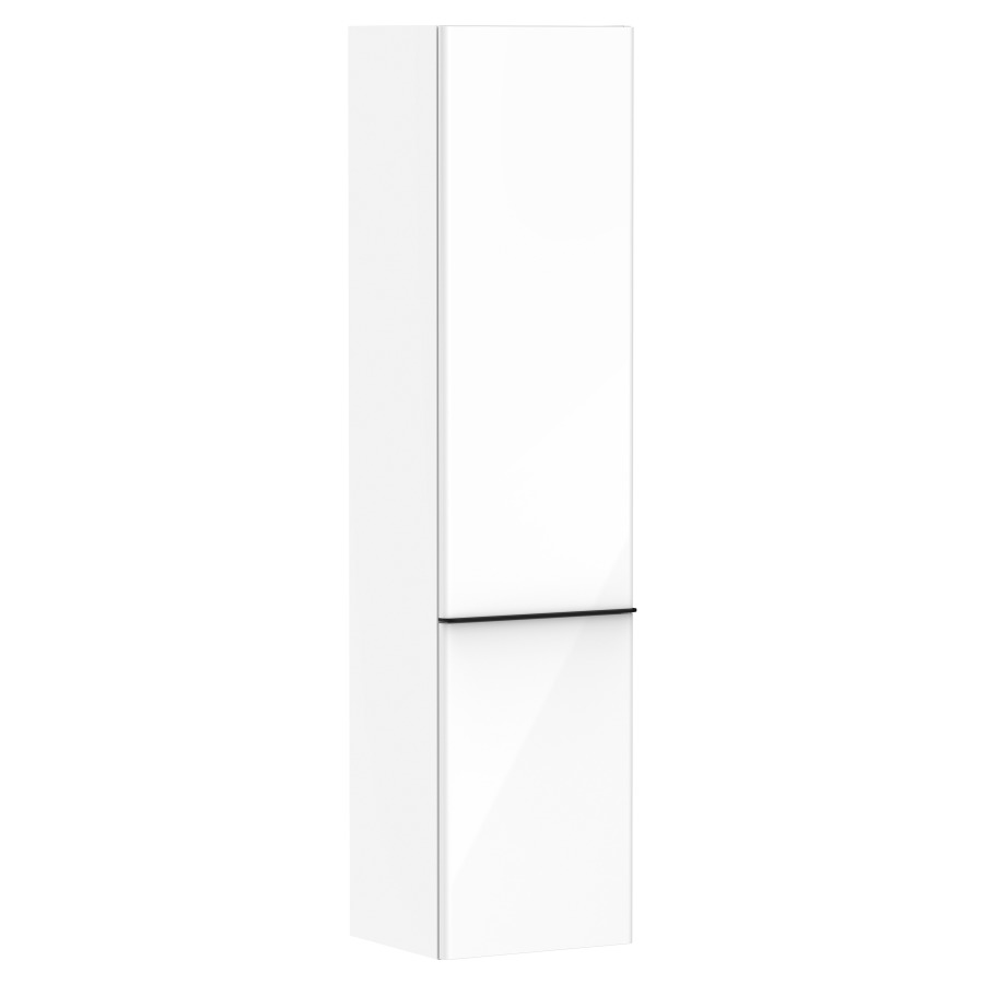 Armoire haute XELU Q
40 x 165 x 35 cm
armoire de tablette, 2 portes
charnières à droite
3 tablettes en verre