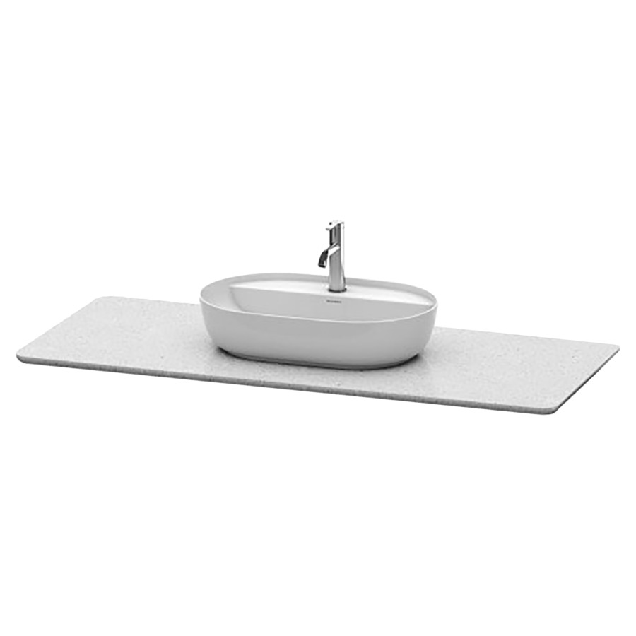 Table de lavabo LUV
138,8 x 2,5 x 59,5 cm
pierre de quartz
pour 1 lavabo à poser