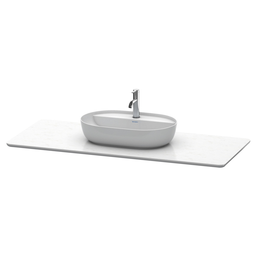 Table de lavabo LUV
138,8 x 2,5 x 59,5 cm
pierre de quartz
pour 1 lavabo à poser