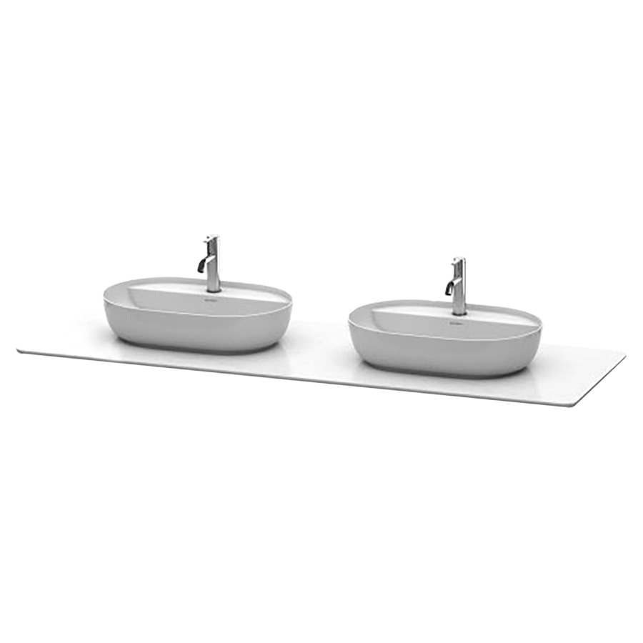 Table de lavabo LUV
178,3 x 2,5 x 59,5 cm
pierre de quartz
pour 2 lavabos à poser