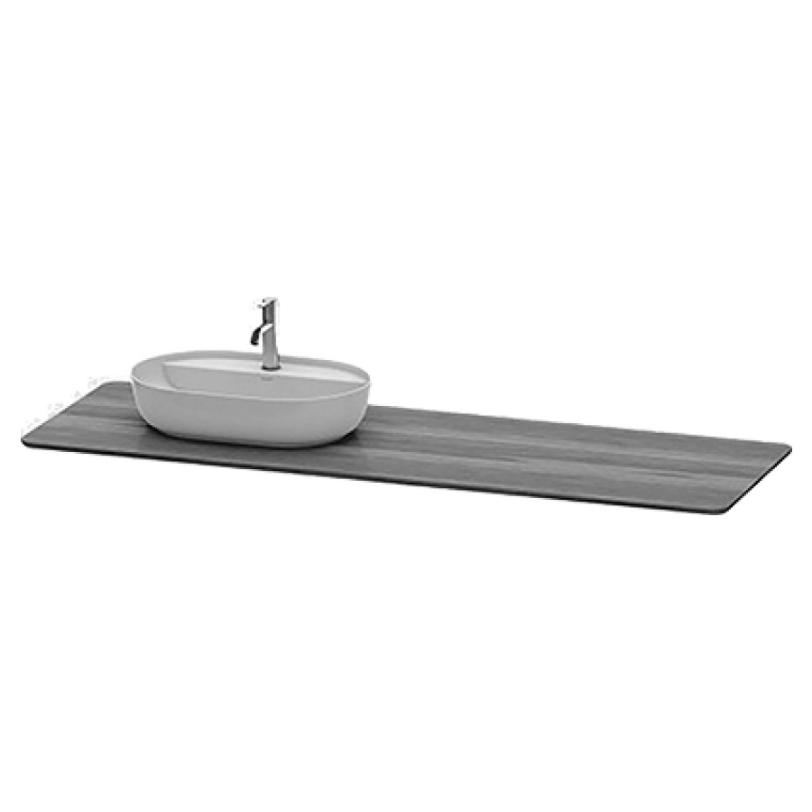 Console LUV
178,3 x 2,5 x 59,5 cm
bois massif, pour 1 lavabo à
gauche