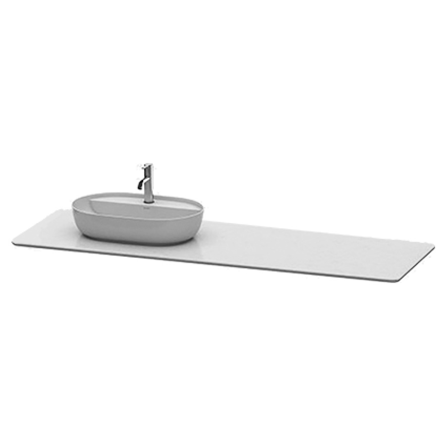 Console LUV
178,3 x 2,5 x 59,5 cm
pierre de quarz, pour 1 lavabo
à gauche