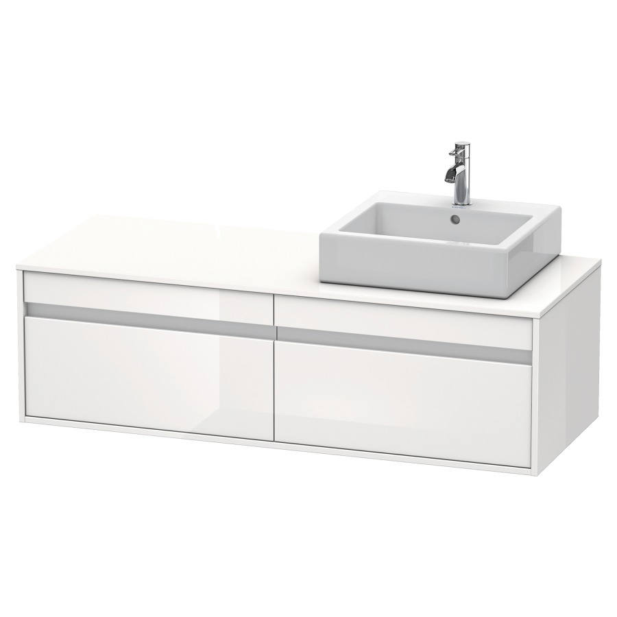 Élément inférieur KETHO
140,0 x 55,0 x 42,6 cm
2 éléments à chacun 1 tiroir
pour lavabo à poser droite