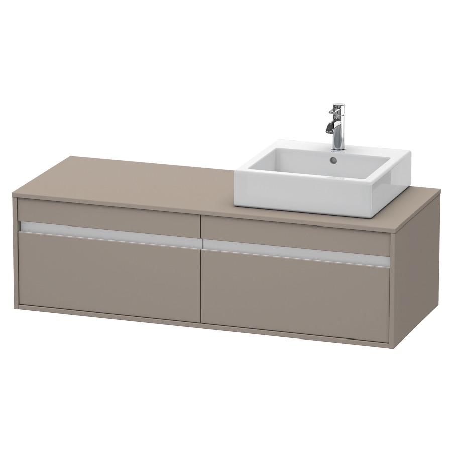 Élément inférieur KETHO
140,0 x 55,0 x 42,6 cm
2 éléments à chacun 1 tiroir
pour lavabo à poser droite