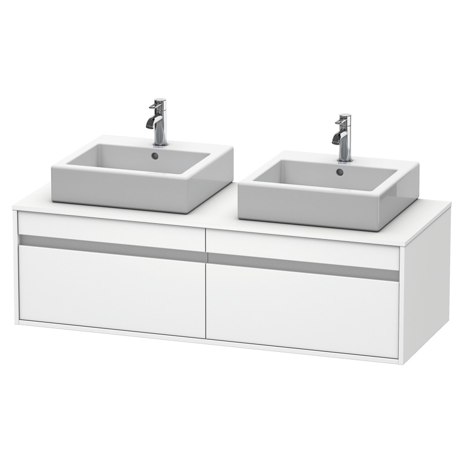 Élément inférieur KETHO
140,0 x 55,0 x 42,6 cm
2 éléments à chacun 1 tiroir
pour 2 lavabos à poser