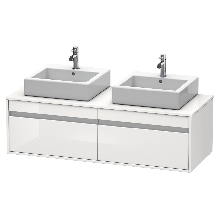 Élément inférieur KETHO
140,0 x 55,0 x 42,6 cm
2 éléments à chacun 1 tiroir
pour 2 lavabos à poser