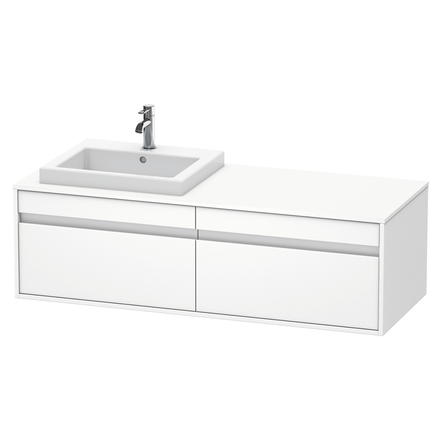 Élément inférieur KETHO
140,0 x 55,0 x 42,6 cm
2 éléments à chacun 1 tiroir
pour lavabo à encastrer gauche