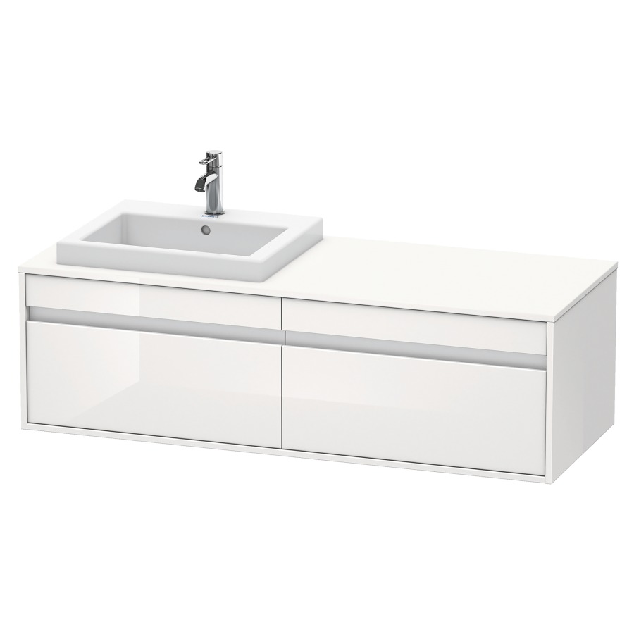 Élément inférieur KETHO
140,0 x 55,0 x 42,6 cm
2 éléments à chacun 1 tiroir
pour lavabo à encastrer gauche