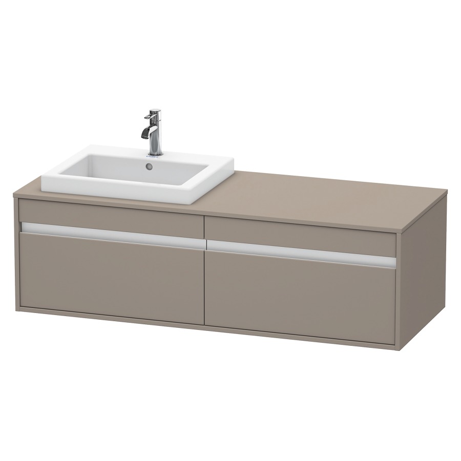 Élément inférieur KETHO
140,0 x 55,0 x 42,6 cm
2 éléments à chacun 1 tiroir
pour lavabo à encastrer gauche