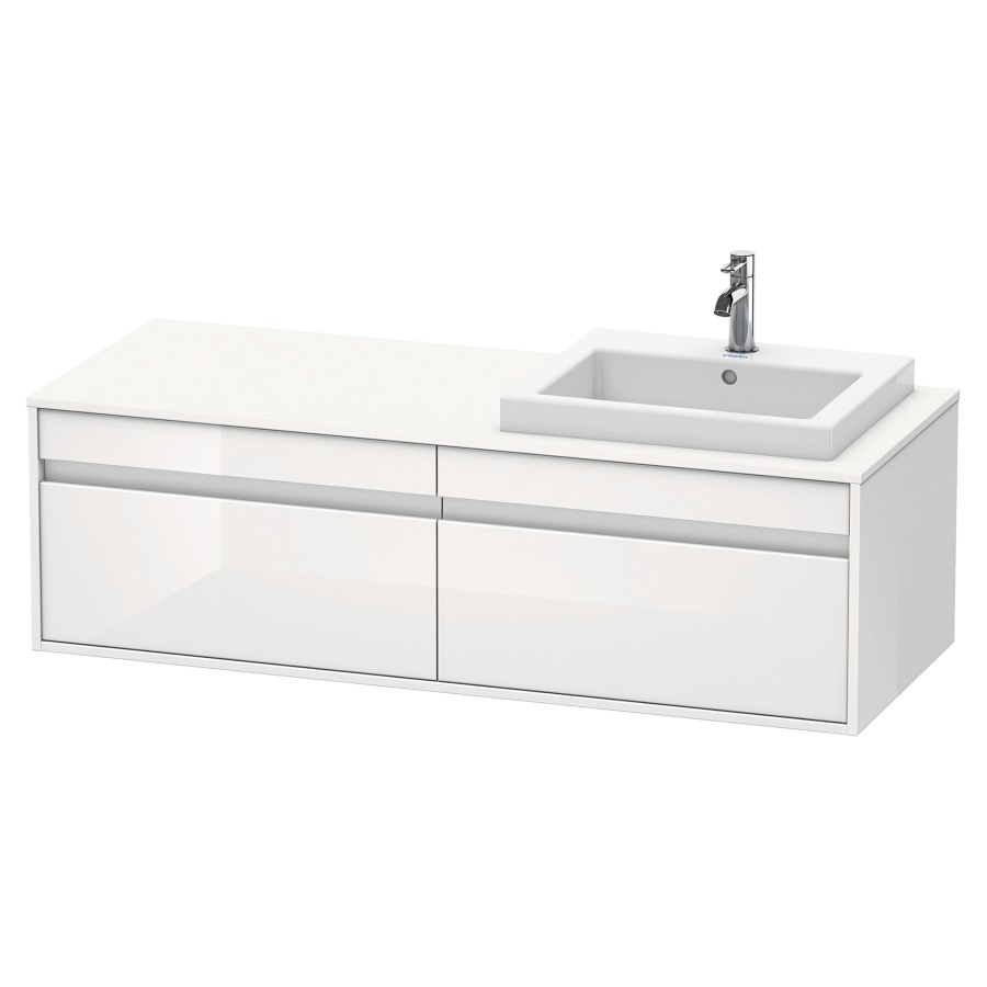 Élément inférieur KETHO
140,0 x 55,0 x 42,6 cm
2 éléments à chacun 1 tiroir
pour lavabo à encastrer droite