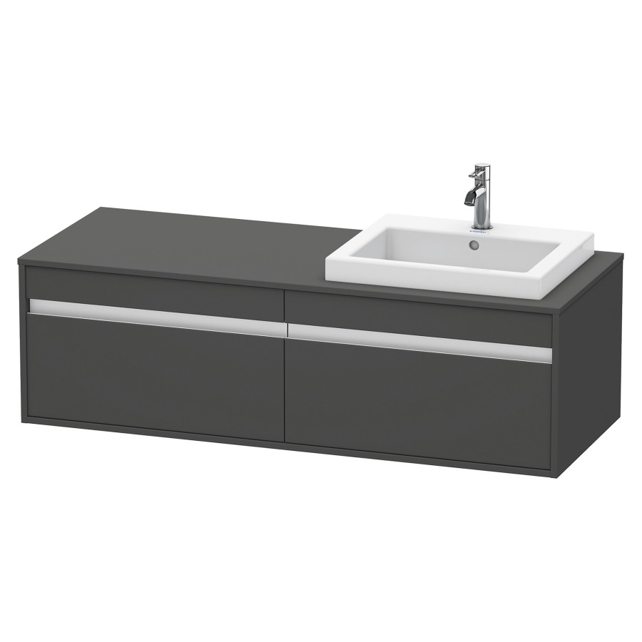 Élément inférieur KETHO
140,0 x 55,0 x 42,6 cm
2 éléments à chacun 1 tiroir
pour lavabo à encastrer droite