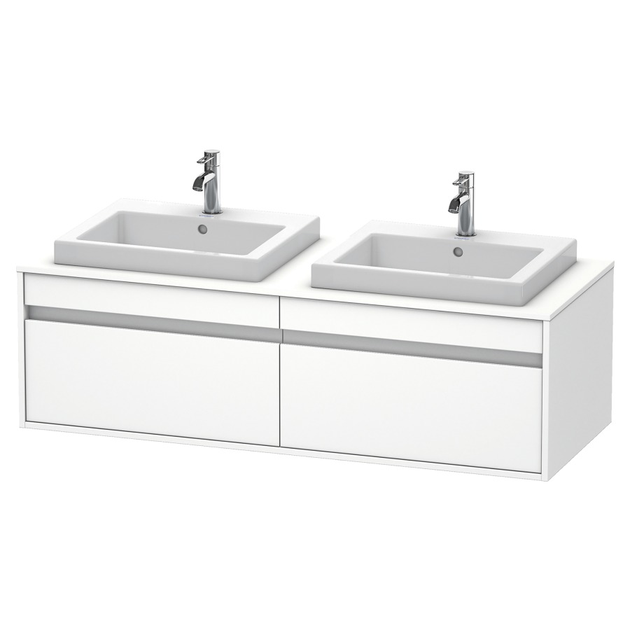 Élément inférieur KETHO
140,0 x 55,0 x 42,6 cm
2 éléments à chacun 1 tiroir
pour 2 lavabos à encastrer