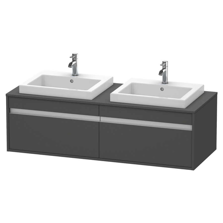Élément inférieur KETHO
140,0 x 55,0 x 42,6 cm
2 éléments à chacun 1 tiroir
pour 2 lavabos à encastrer