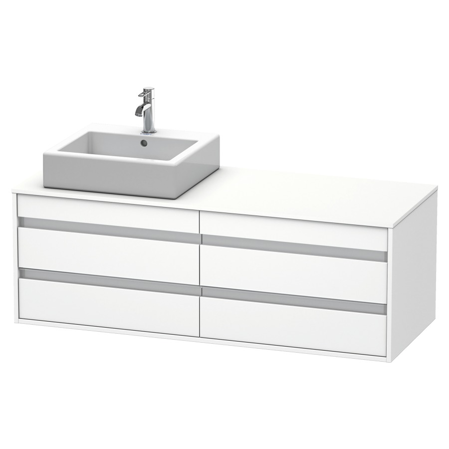 Élément inférieur KETHO
140,0 x 55,0 x 49,6 cm
2 éléments à 2 tiroirs
pour lavabo à poser gauche