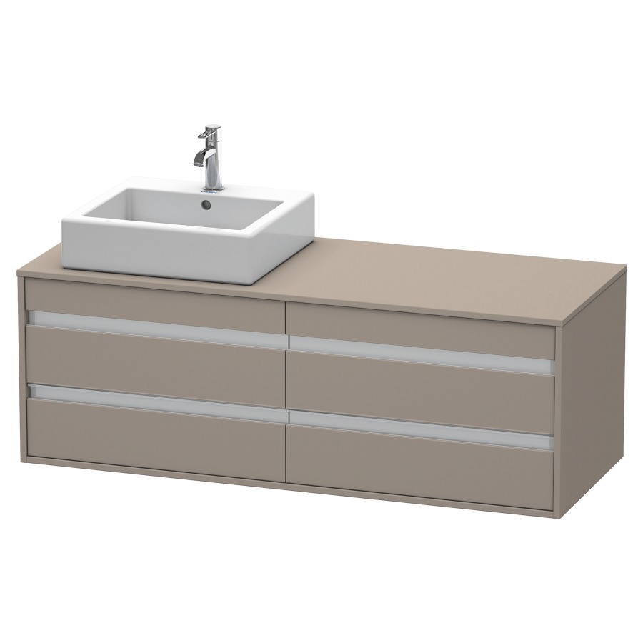 Élément inférieur KETHO
140,0 x 55,0 x 49,6 cm
2 éléments à 2 tiroirs
pour lavabo à poser gauche