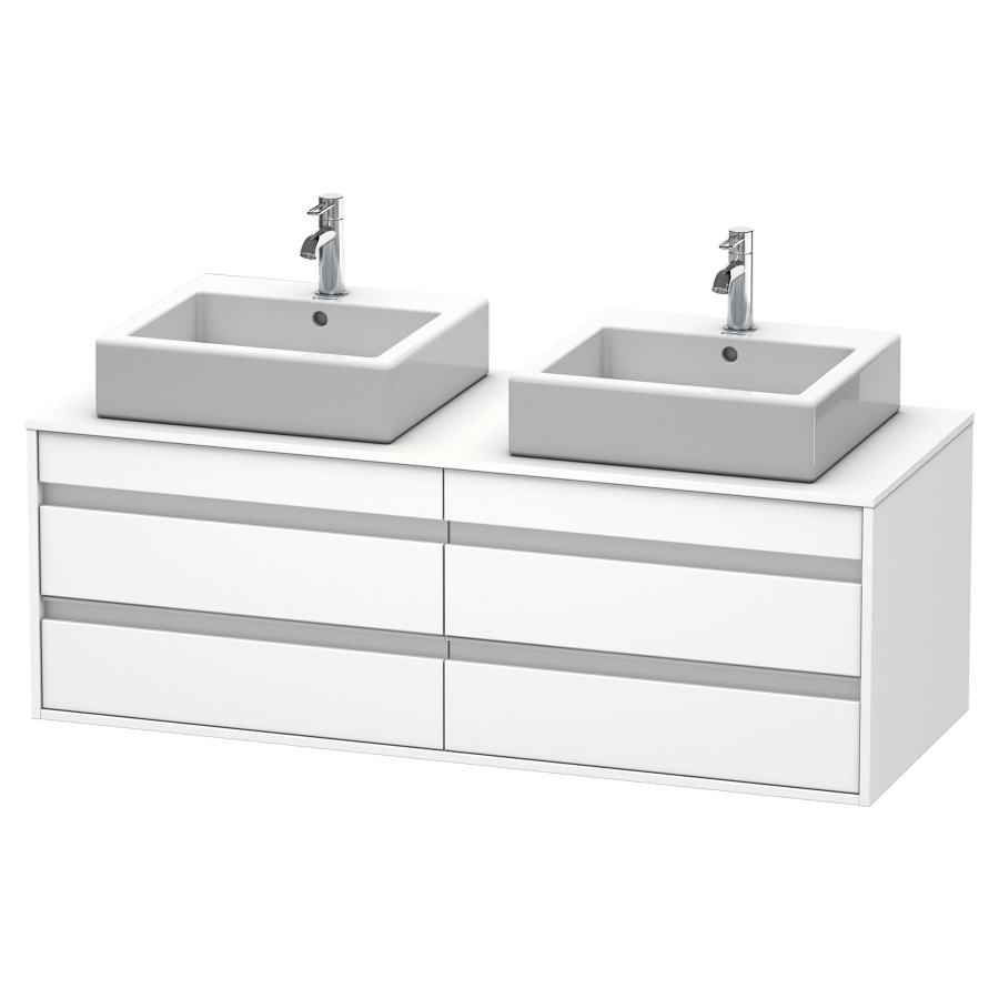 Élément inférieur KETHO
140,0 x 55,0 x 49,6 cm
2 éléments à 2 tiroirs
pour 2 lavabos à poser