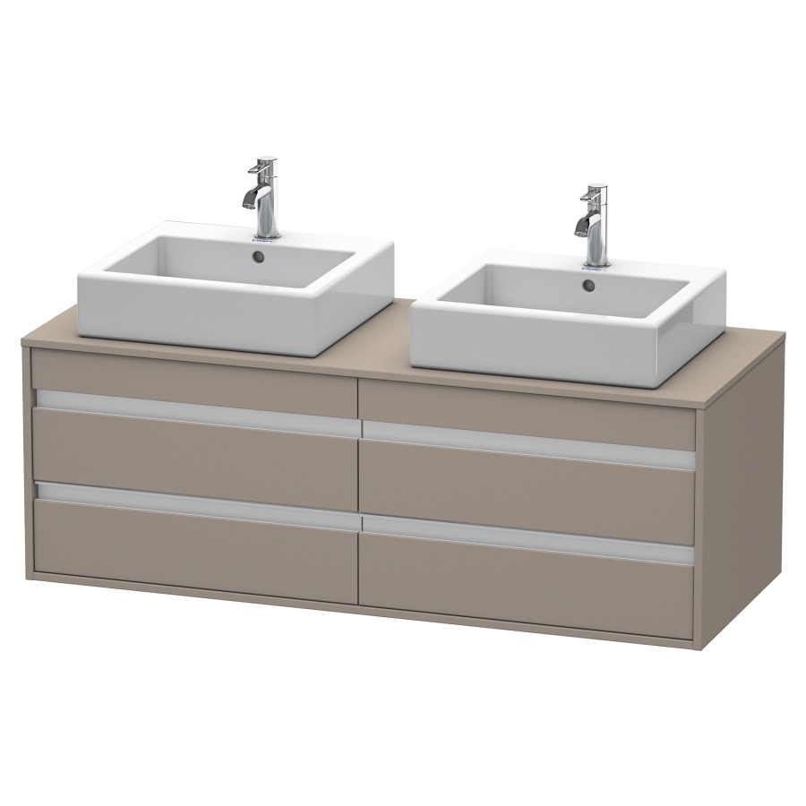 Élément inférieur KETHO
140,0 x 55,0 x 49,6 cm
2 éléments à 2 tiroirs
pour 2 lavabos à poser