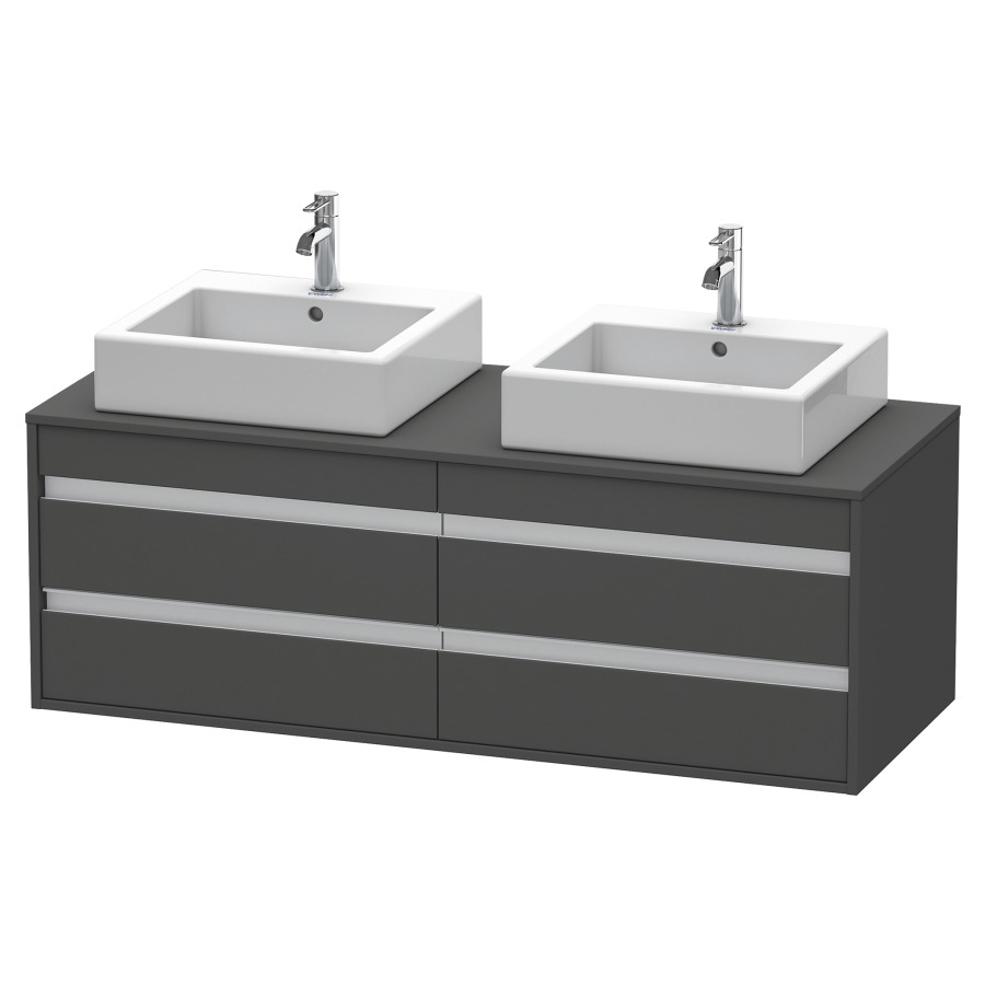 Élément inférieur KETHO
140,0 x 55,0 x 49,6 cm
2 éléments à 2 tiroirs
pour 2 lavabos à poser