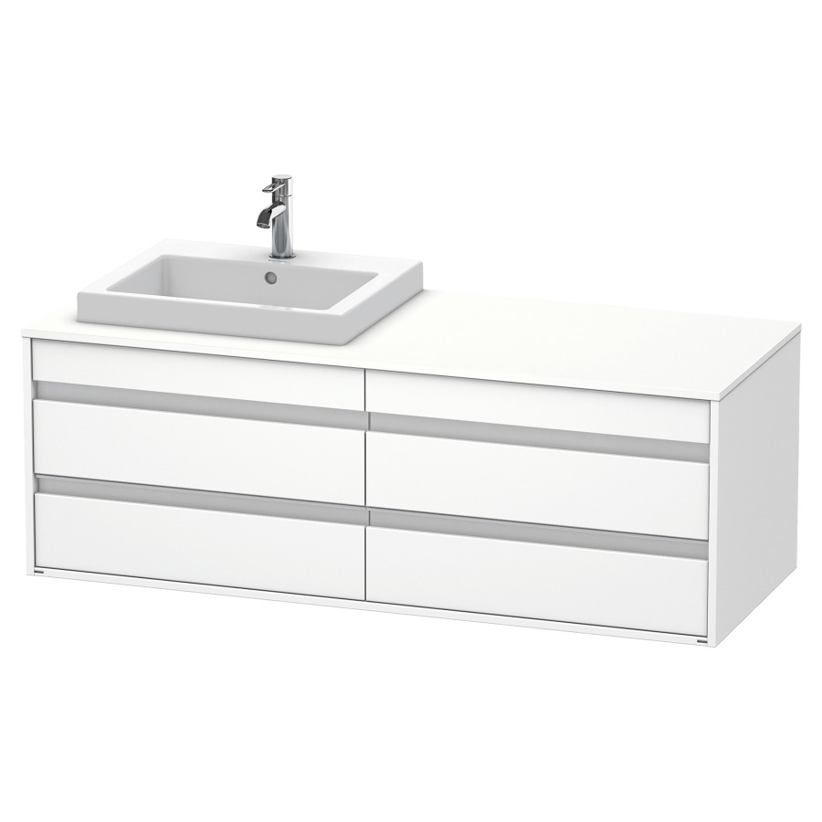 Élément inférieur KETHO
140,0 x 55,0 x 49,6 cm
2 éléments à 2 tiroirs
pour lavabo à encastrer gauche