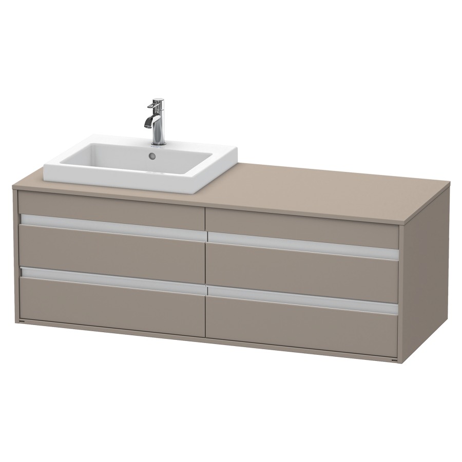 Élément inférieur KETHO
140,0 x 55,0 x 49,6 cm
2 éléments à 2 tiroirs
pour lavabo à encastrer gauche