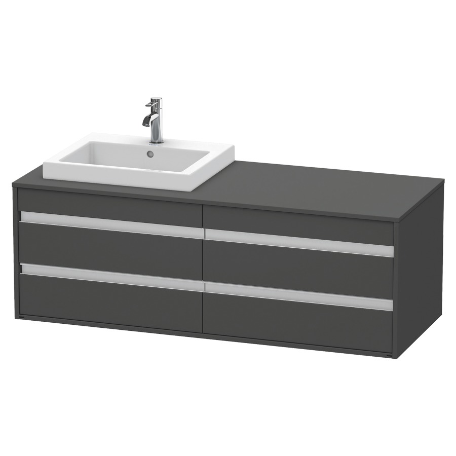 Élément inférieur KETHO
140,0 x 55,0 x 49,6 cm
2 éléments à 2 tiroirs
pour lavabo à encastrer gauche