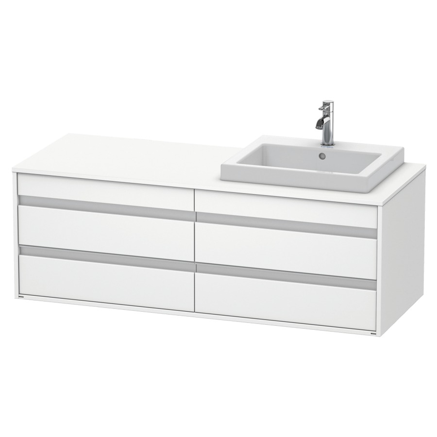 Élément inférieur KETHO
140,0 x 55,0 x 49,6 cm
2 éléments à 2 tiroirs
pour lavabo à encastrer droite