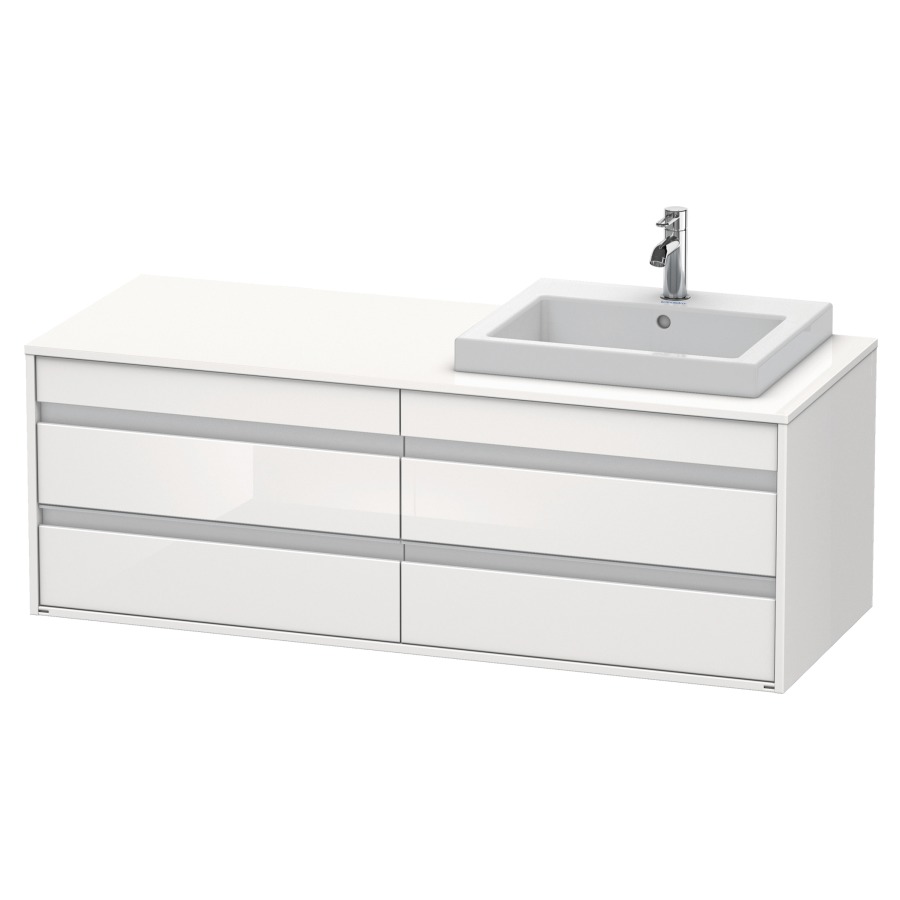 Élément inférieur KETHO
140,0 x 55,0 x 49,6 cm
2 éléments à 2 tiroirs
pour lavabo à encastrer droite