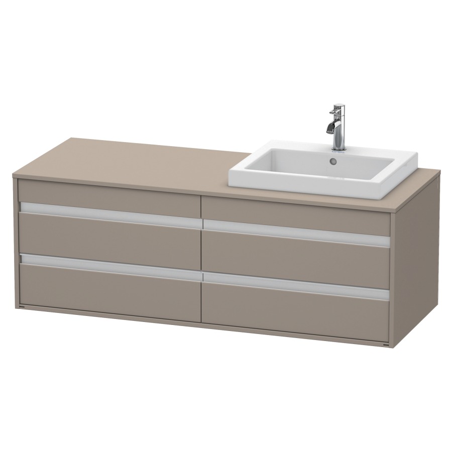 Élément inférieur KETHO
140,0 x 55,0 x 49,6 cm
2 éléments à 2 tiroirs
pour lavabo à encastrer droite