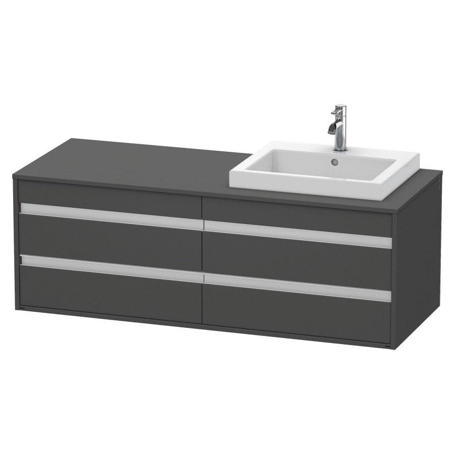 Élément inférieur KETHO
140,0 x 55,0 x 49,6 cm
2 éléments à 2 tiroirs
pour lavabo à encastrer droite