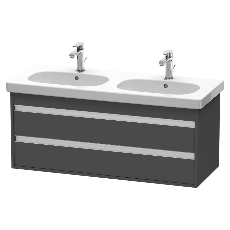 Élément inférieur KETHO
115,0 x 48,0 x 45,5 cm
élément à 2 tiroirs
pour lavabo double 214 050